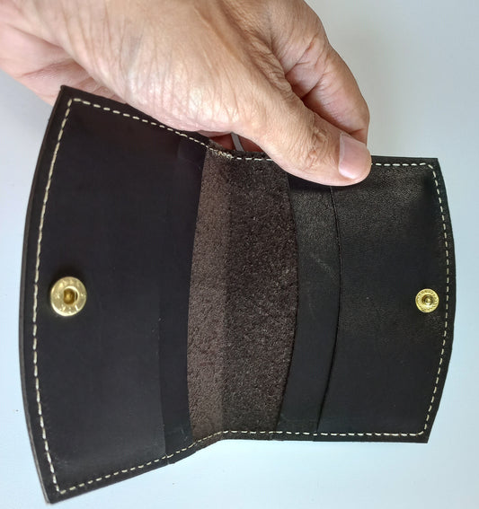 Mini Pocket Brown | Leather Wallet Card Holder