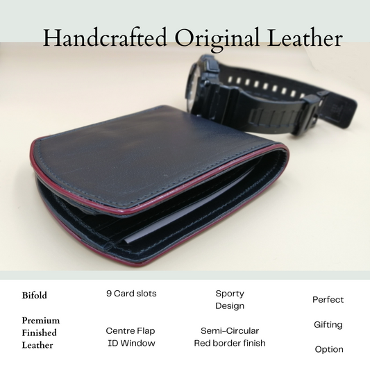 Curvature | Genuine Leather Wallet for Men | Hand Crafted | Bifold | LeatherJi