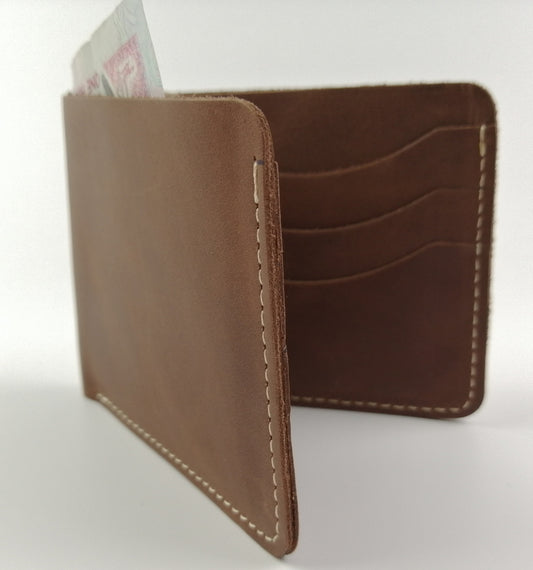 Cow Boy Brown | Genuine Leather Wallet for Men | Hand Crafted | Bifold