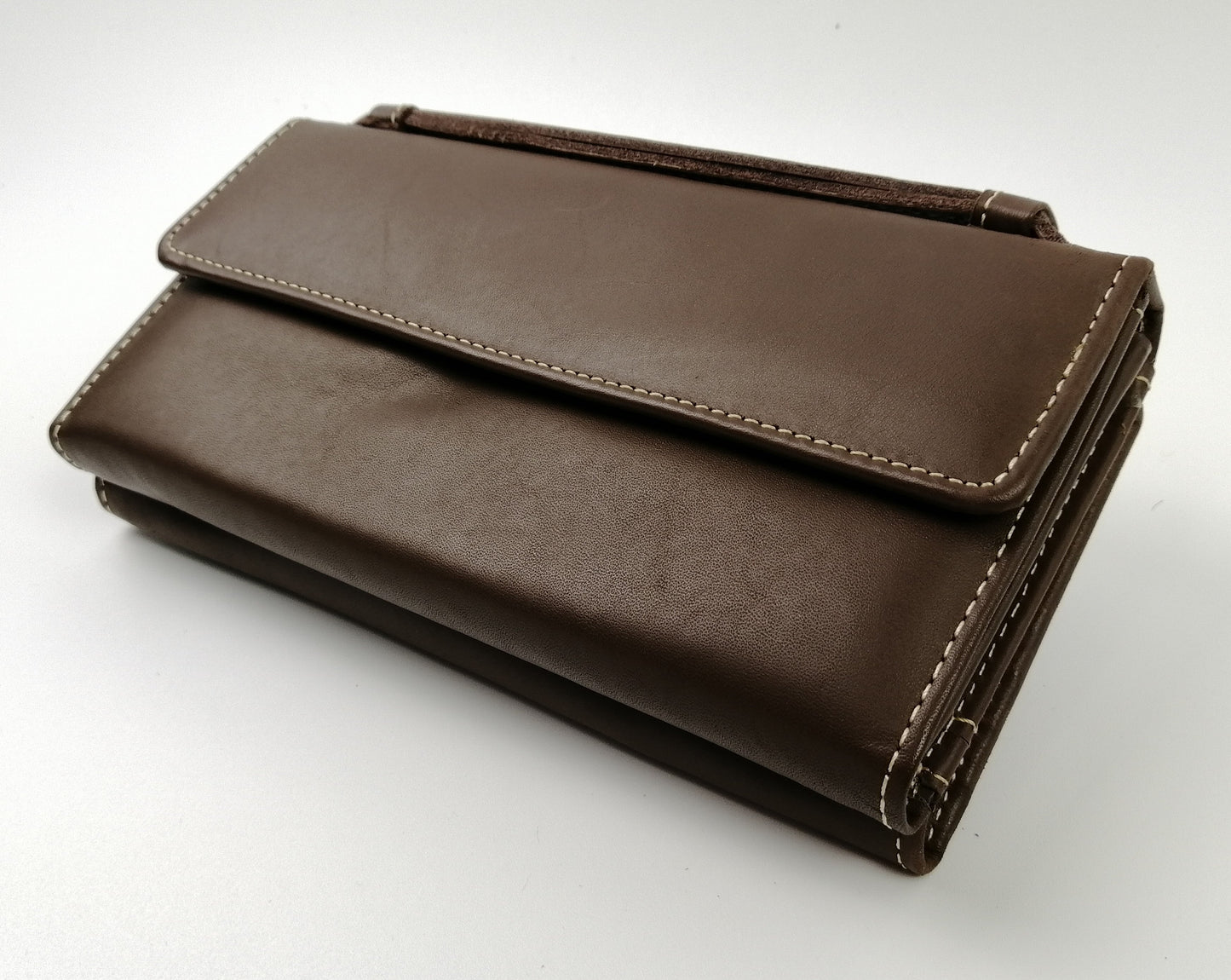 Chocolate | Ladies Leather Purse Clutch Long wallet brown Color